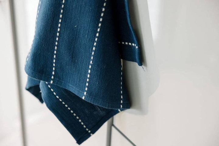 Rift Valley weave cotton tea towel, dyed in small batches.