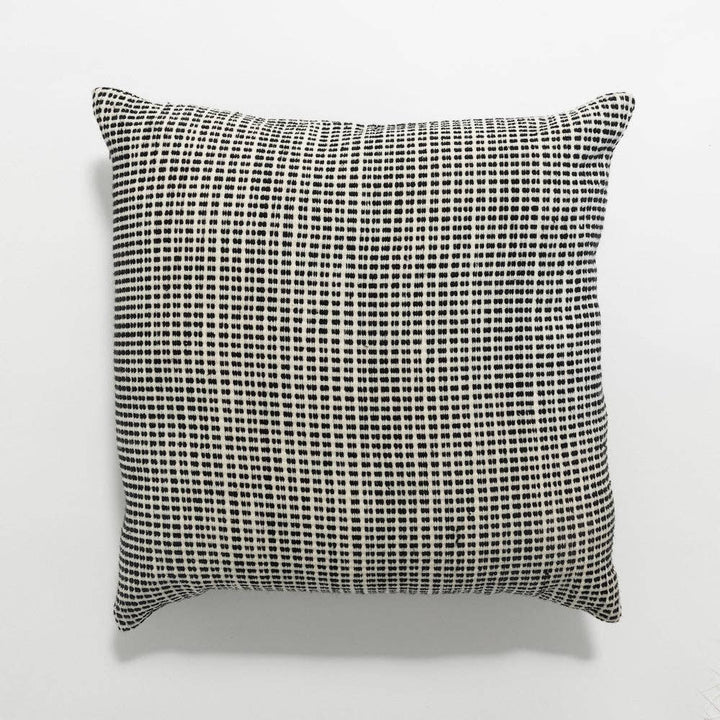 Handwoven cotton throw pillow cover in the Akobo weave, natural fiber only.
