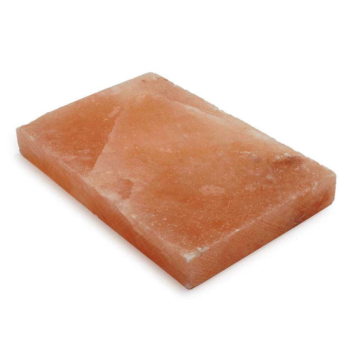 Himalayan pink salt cooking plate, a natural salt block for grilling and serving food.
