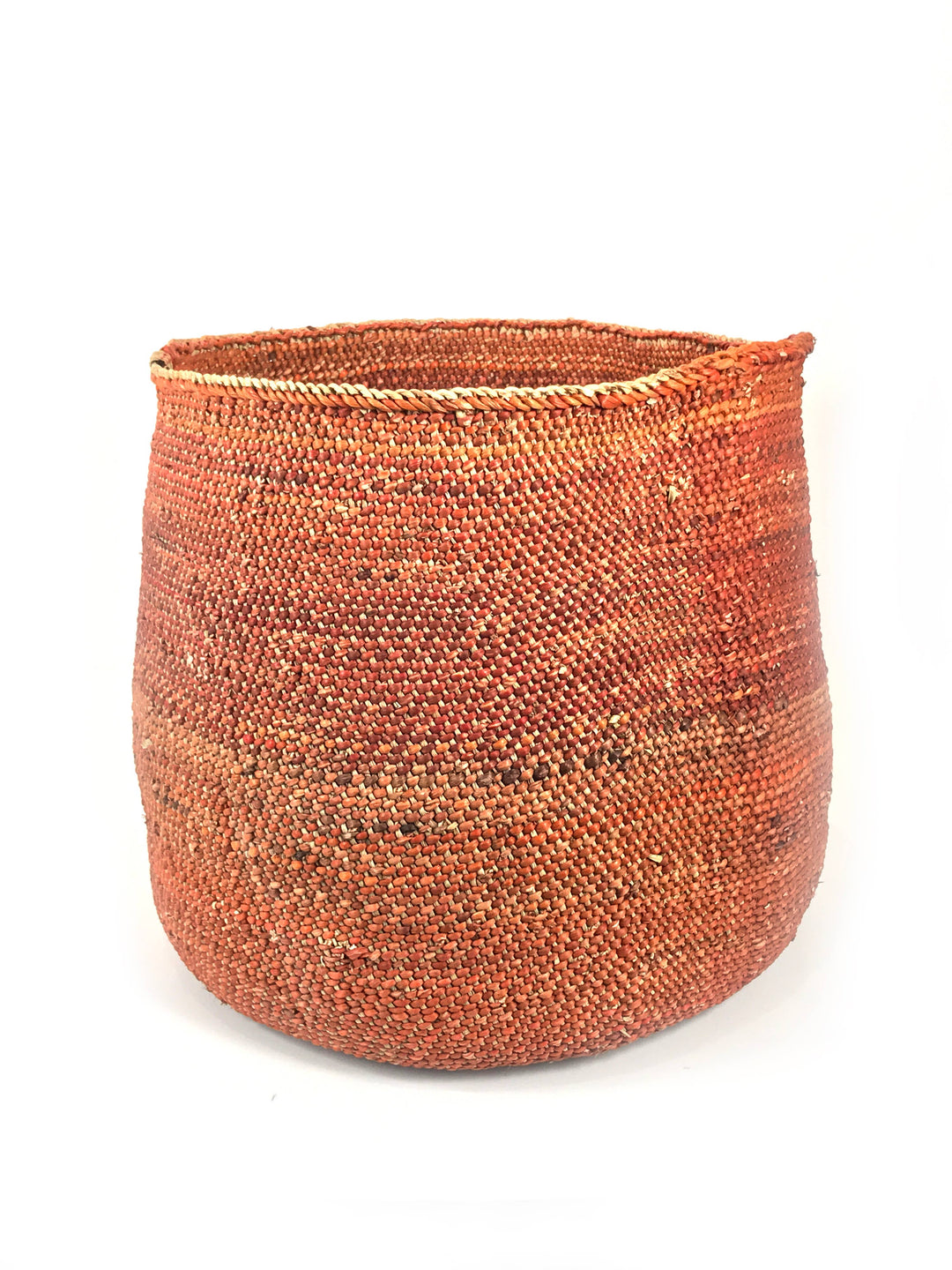 Auburn Iringa basket, close detail of the terracotta weave
