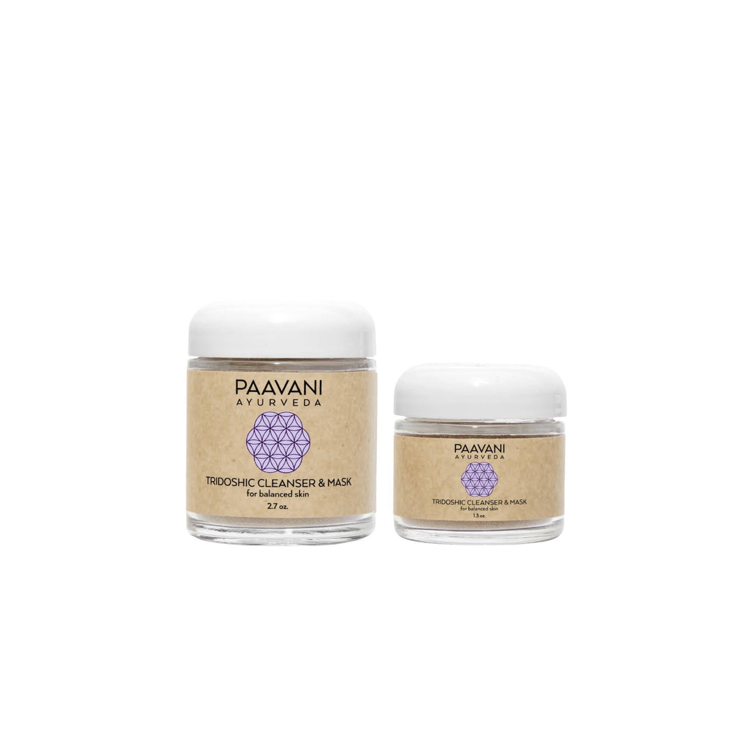 Tridoshic cleanser and mask with bentonite clay for all skin types.