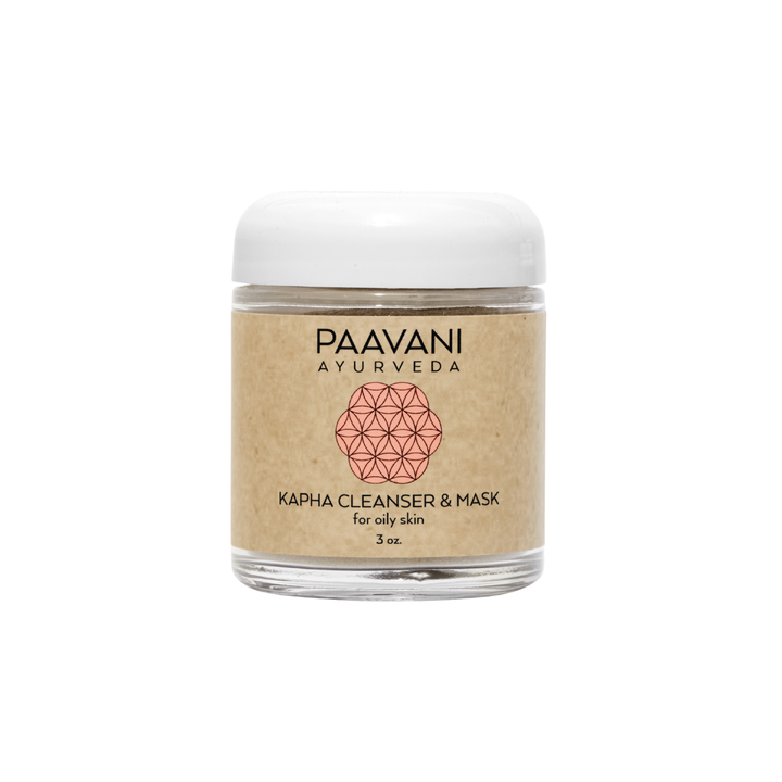 Kapha cleanser and mask with French green clay for oily skin.
