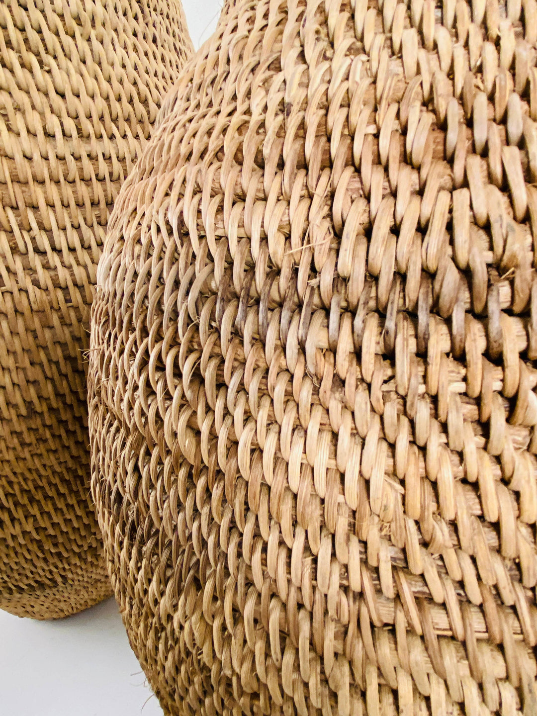 Buhera cane vessel standing alone, full height view