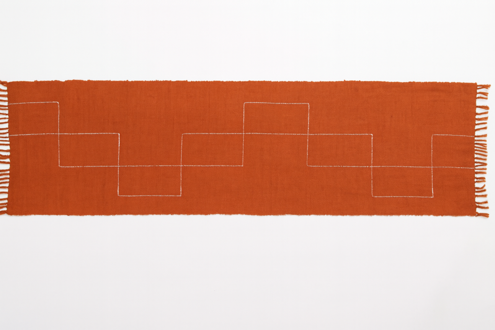 Handwoven Ethiopian Cotton Table Runner - Rift Valley