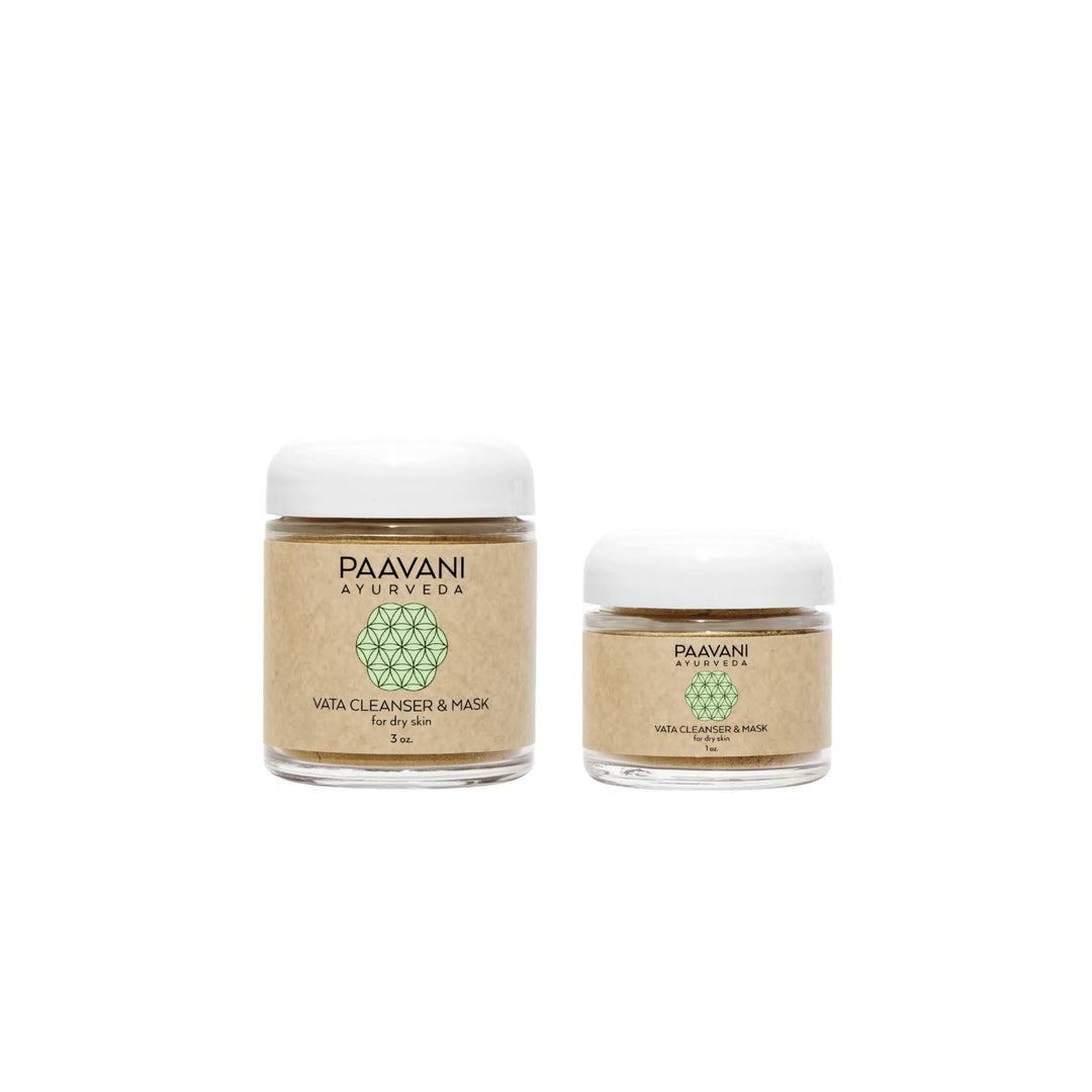 Vata cleanser and mask with Rhassoul clay for dry skin.