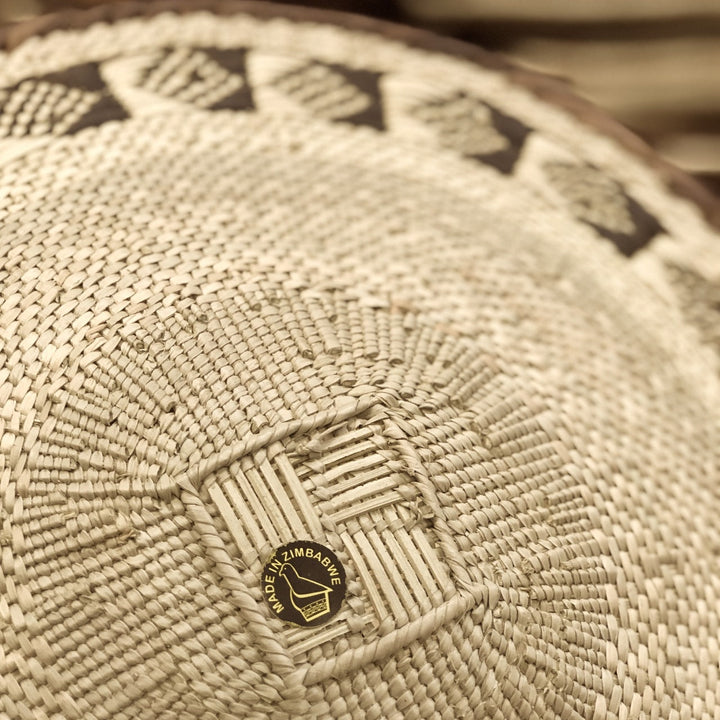 Large handwoven Tonga basket with a roomy interior.