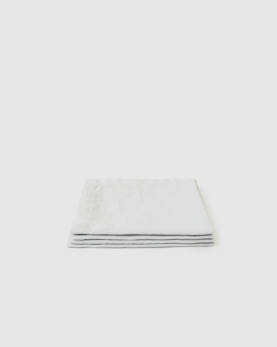 Glacier linen napkins with a soft, textured fabric and clean edge.