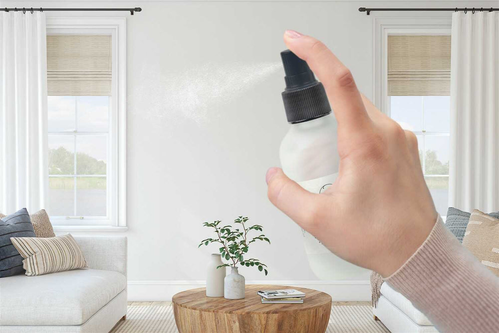 Eucalyptus 3-in-1 mist in a spray bottle, a refreshing aromatic spray.