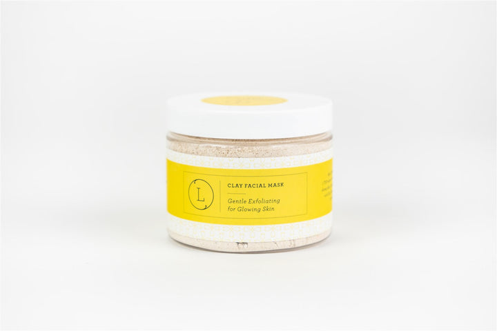 Lizush natural clay facial mask, a clay mask mixed and ready to apply.