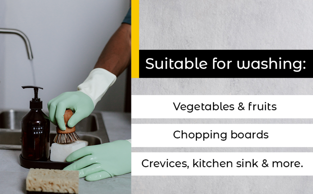 Bamboo and sisal dish brush with natural bristles, an eco-friendly kitchen cleaning tool with a wooden handle.