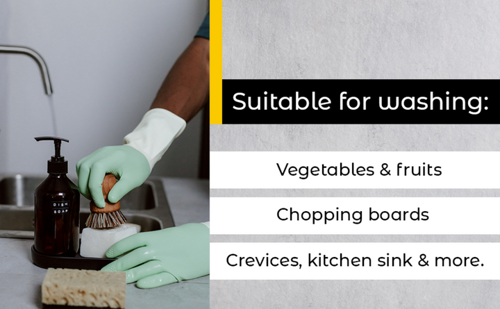 Bamboo and sisal dish brush with natural bristles, an eco-friendly kitchen cleaning tool with a wooden handle.