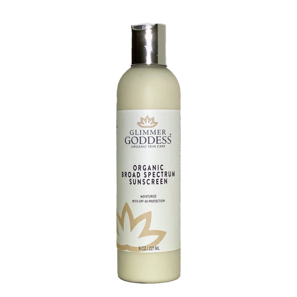 Organic reef-safe mineral sunscreen SPF 40 tube.