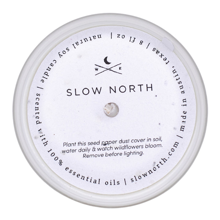 Of The Sea signature candle with dust cover and natural soy wax finish.