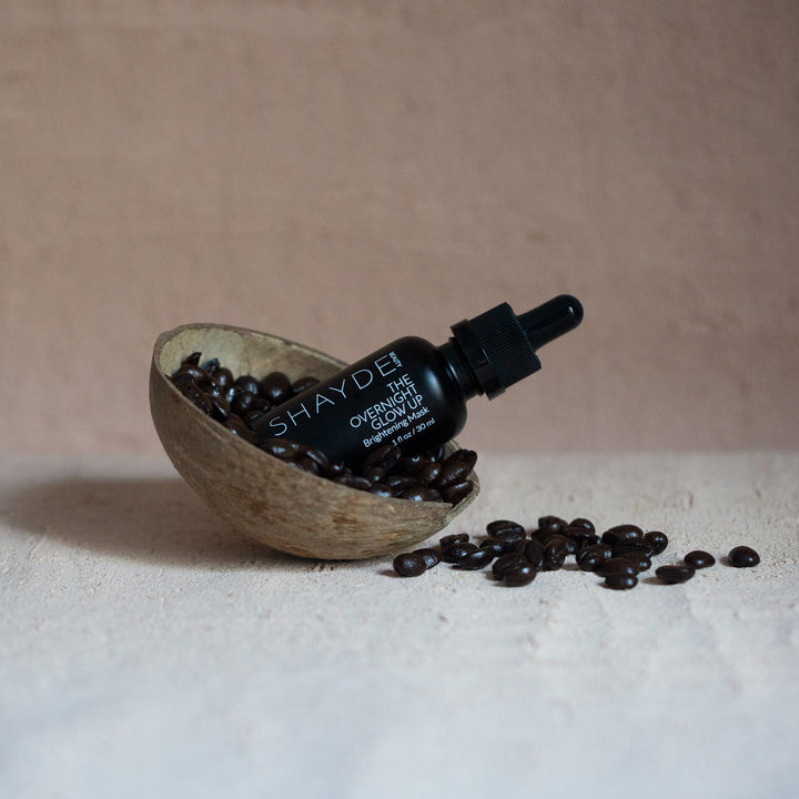 Overnight Glow Up Mask with a smooth texture, displayed on a clean surface.