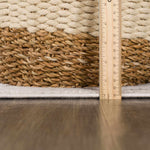 Load image into Gallery viewer, Azzan Cream &amp; Charcoal Area Rug - Bush &amp; Briar
