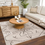 Load image into Gallery viewer, Azzan Cream &amp; Charcoal Area Rug - Bush &amp; Briar
