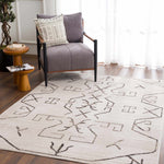 Load image into Gallery viewer, Azzan Cream &amp; Charcoal Area Rug - Bush &amp; Briar
