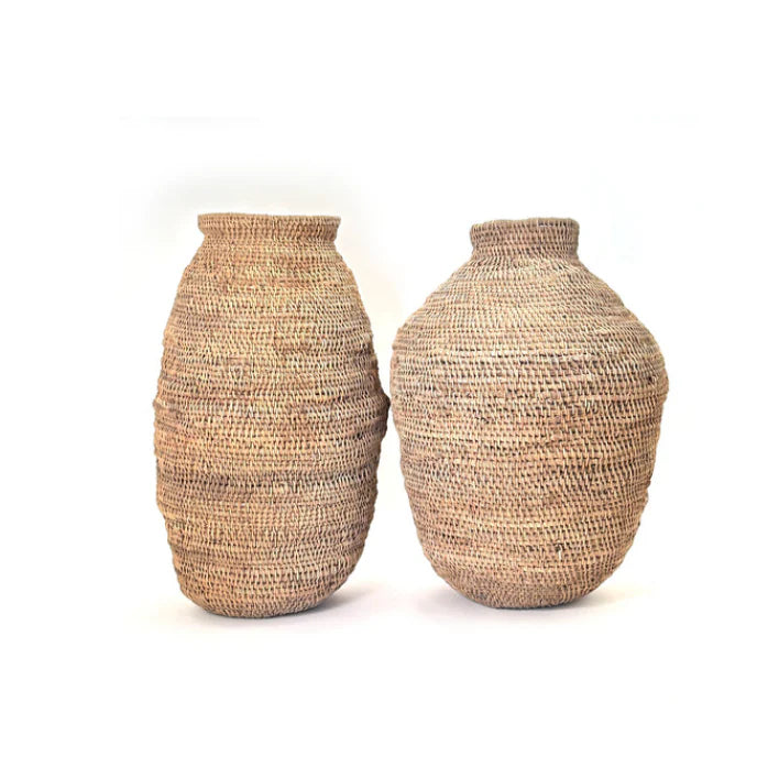 Handwoven cane storage baskets from Zimbabwe&