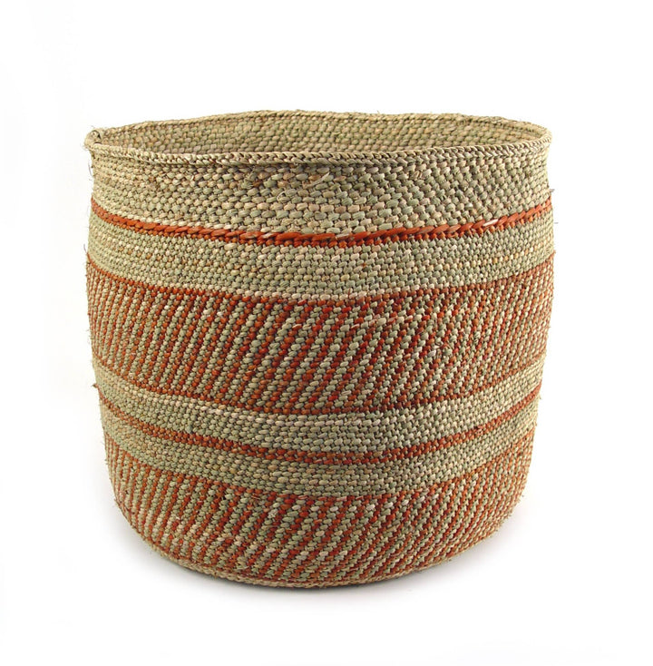 Auburn Stripe Iringa basket photographed against a plain background