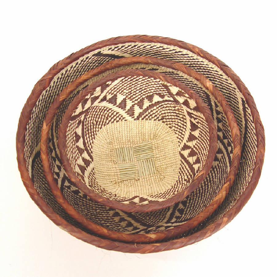 Tonga basket bowls for stylish storage and tabletop display.