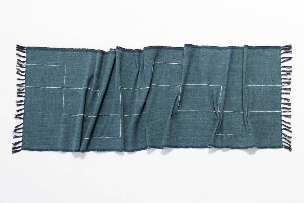 Handwoven Ethiopian Cotton Table Runner - Rift Valley