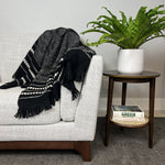 Load image into Gallery viewer, Chunky Black Cuzco Alpaca Throw - Bush &amp; Briar
