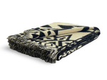 Load image into Gallery viewer, Awa Throw Blanket - Natural / Black - Bush &amp; Briar

