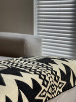 Load image into Gallery viewer, Awa Throw Blanket - Natural / Black - Bush &amp; Briar
