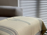 Load image into Gallery viewer, Equinoccio Throw Blanket - Mint / Natural - Bush &amp; Briar
