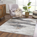 Load image into Gallery viewer, Live Marble Gray Area Rug - Bush &amp; Briar
