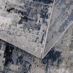 Load image into Gallery viewer, Campsall Gray&amp;Blue Abstract Area Rug - Bush &amp; Briar
