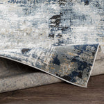 Load image into Gallery viewer, Campsall Gray&amp;Blue Abstract Area Rug - Bush &amp; Briar
