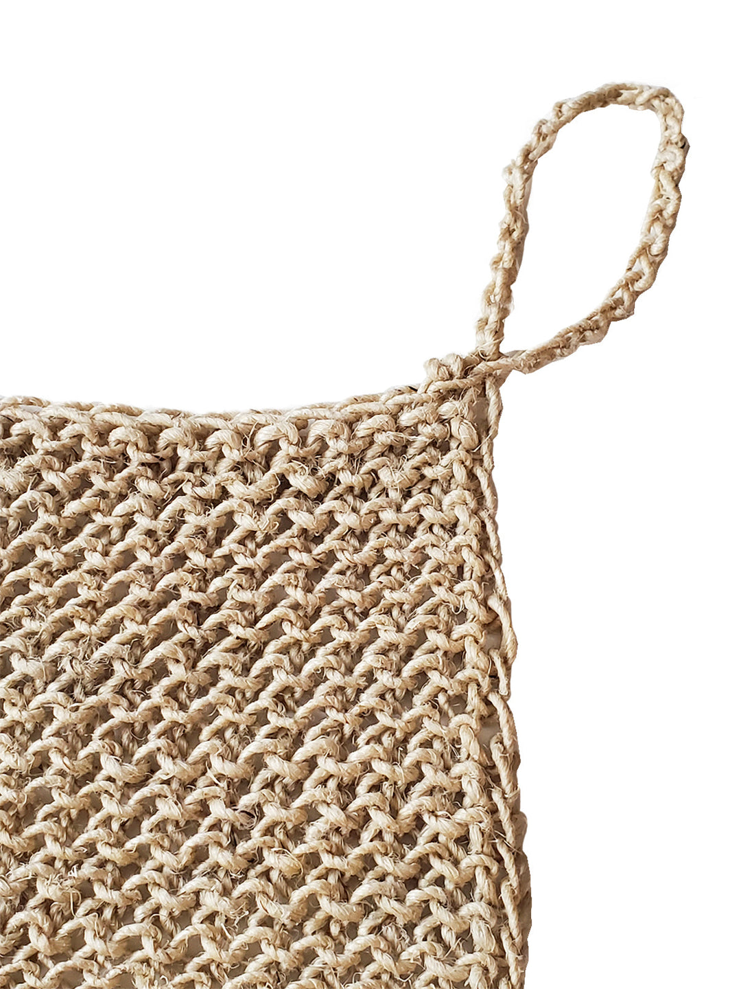 Handcrafted hemp washcloth, soft yet textured for exfoliation
