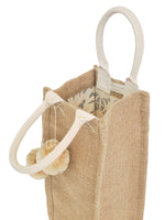 Load image into Gallery viewer, Jute Canvas Wine Bag - Bush &amp; Briar
