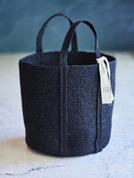 Load image into Gallery viewer, Kata Basket with handle - Black - Bush &amp; Briar
