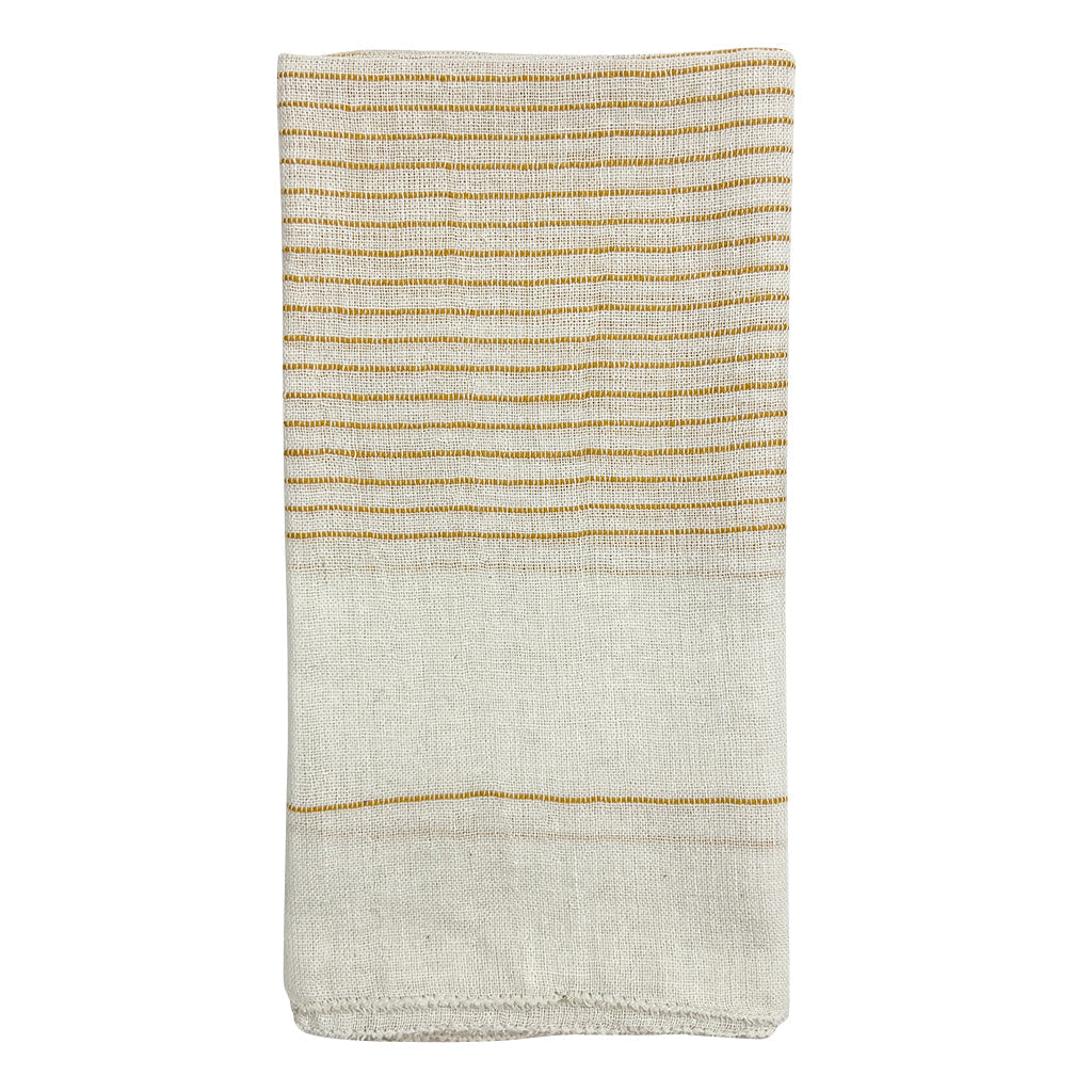 Black Hamptons handloom dinner napkins with embroidered detail, elegant table linen.