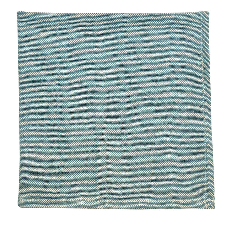 Black Ethiopian cotton handloom dinner napkins with a textured woven fabric.