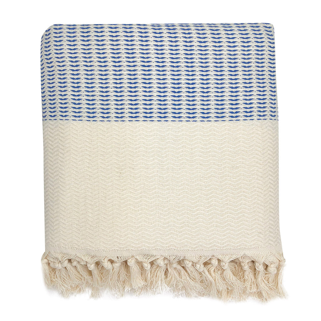 Soft plush wavy Turkish throw in sandy beige with a cozy textured weave.