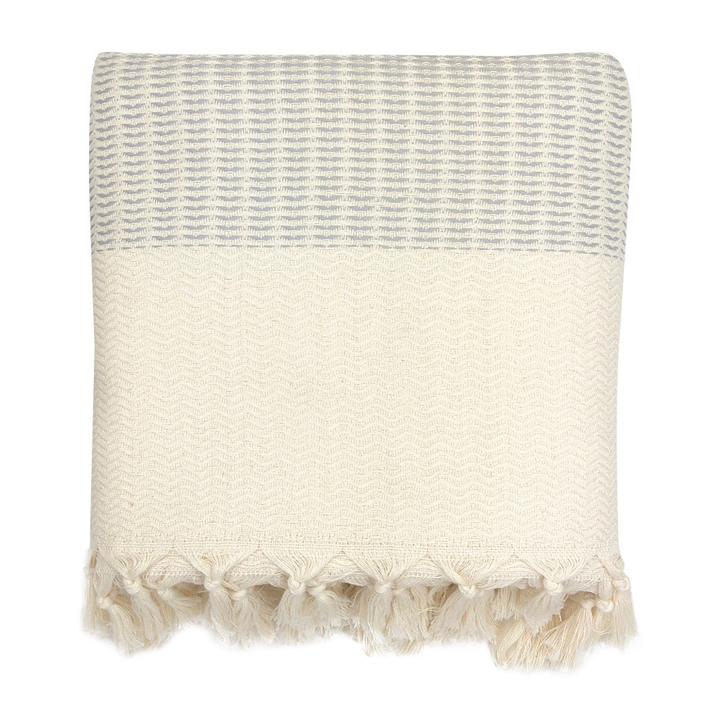Soft plush wavy Turkish throw in sand with a cozy texture.