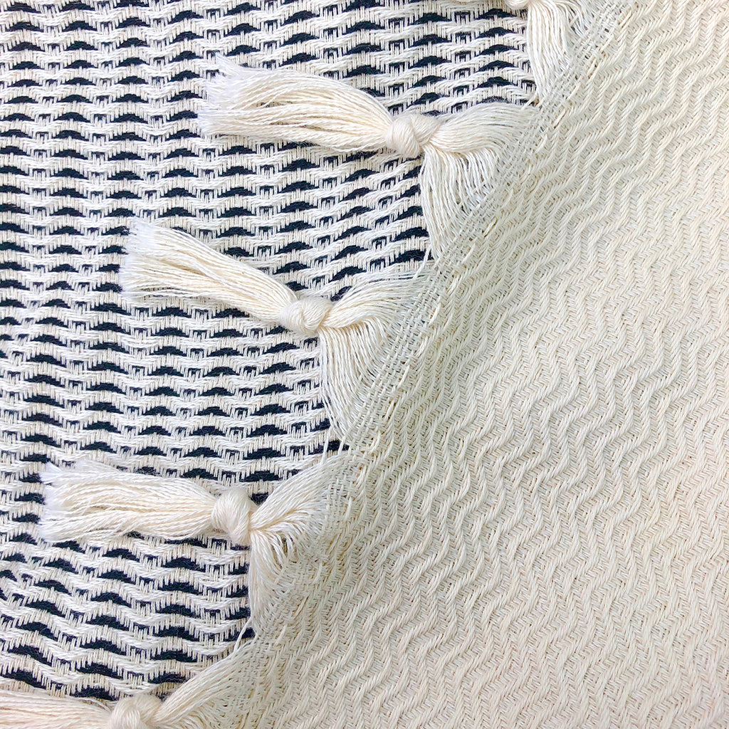Soft plush wavy Turkish throw in sandy beige with a cozy textured weave.