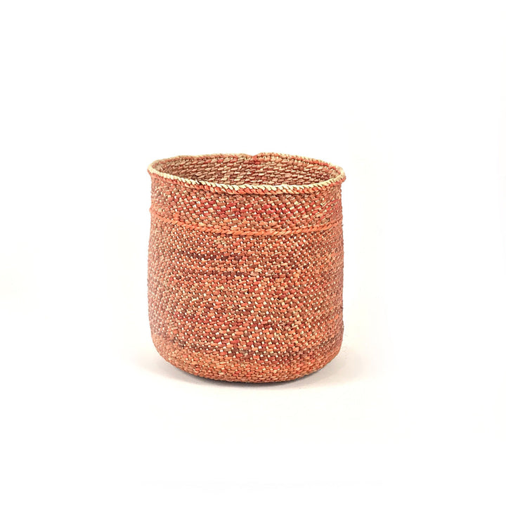 Auburn Iringa storage basket, handwoven Milulu grass from Tanzania