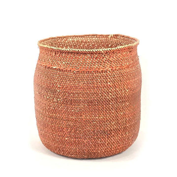 Auburn Iringa storage basket, woven Milulu grass with a spacious interior.