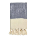 Load image into Gallery viewer, Herringbone Turkish Hand Towel - Bush &amp; Briar
