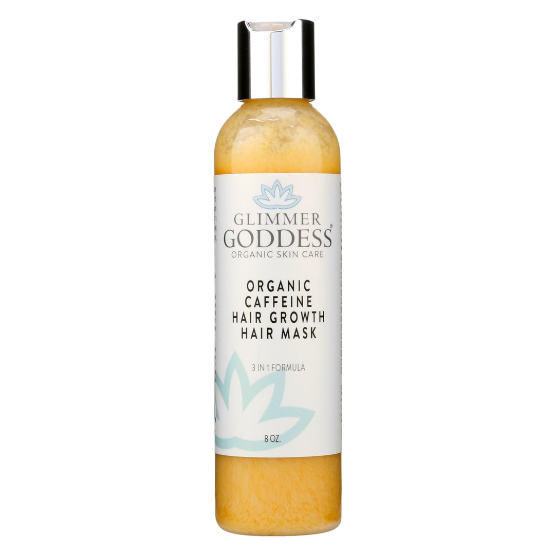 Organic caffeine hair mask, volumizing treatment in a jar.
