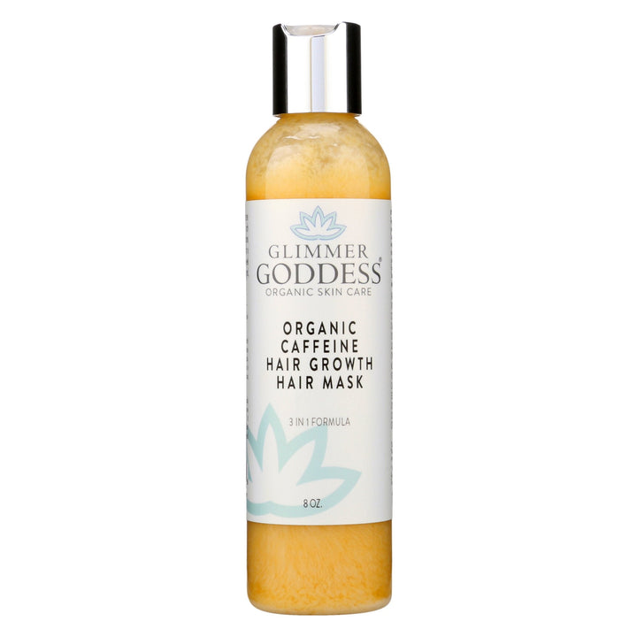 Organic caffeine hair mask, volumizing treatment in a jar.