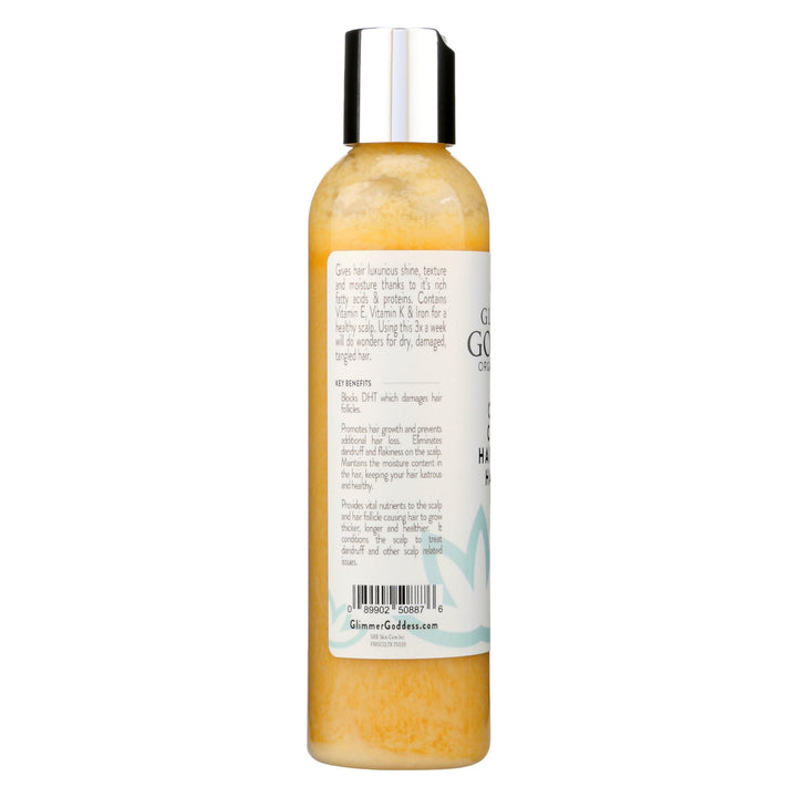Organic caffeine hair mask with a creamy, volumizing texture.