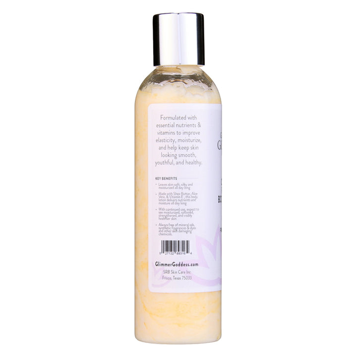 Organic firming body lotion with collagen in a pump bottle.