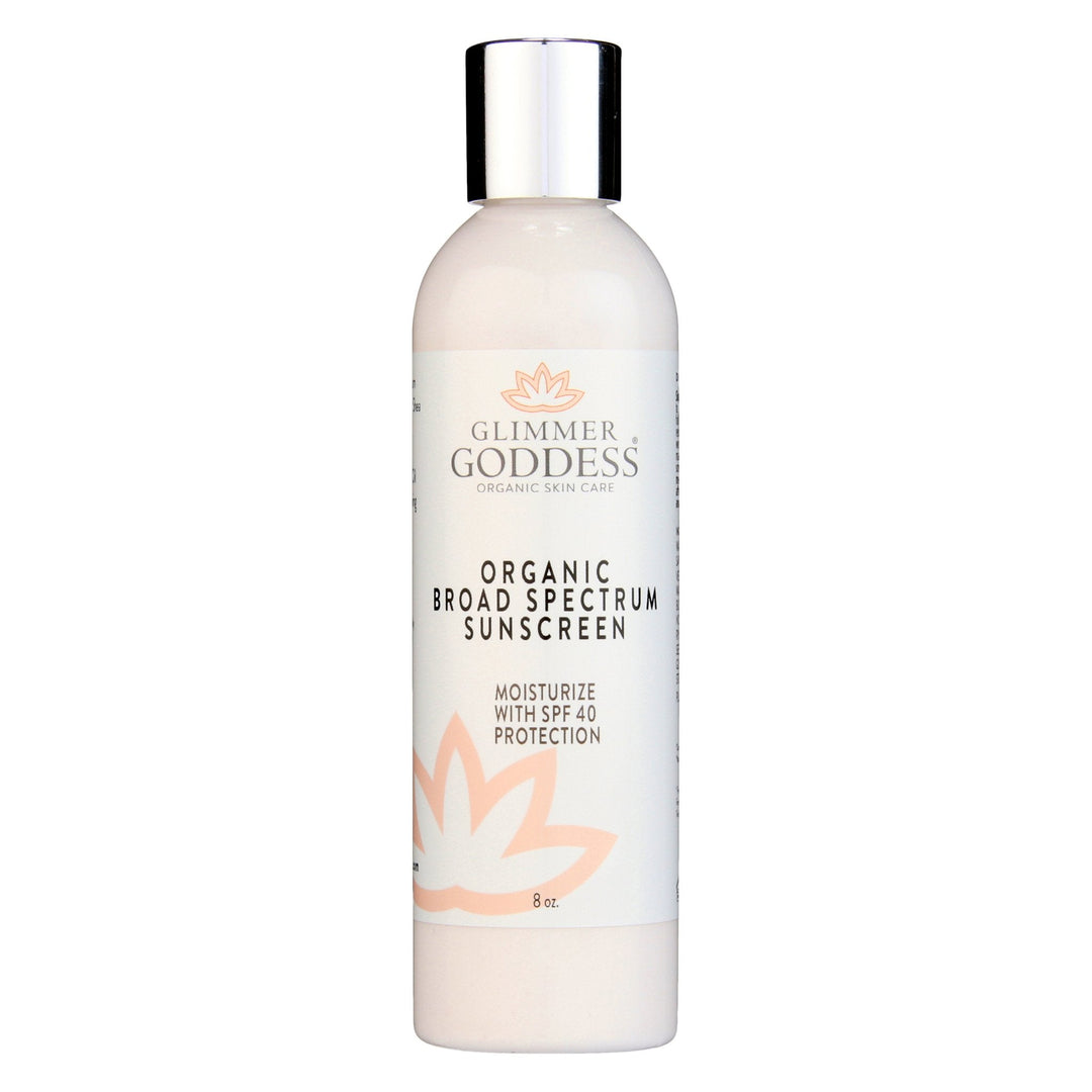 Organic reef-safe mineral sunscreen with broad-spectrum SPF 40 in a tube.