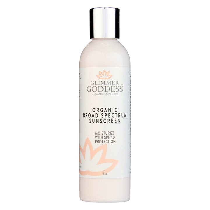 Organic reef-safe mineral sunscreen with broad-spectrum SPF 40 in a tube.