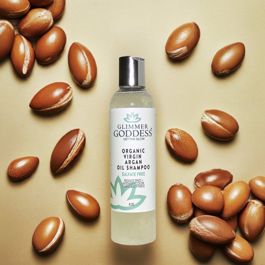 Organic argan oil shampoo, sulfate-free with Moroccan argan oil.